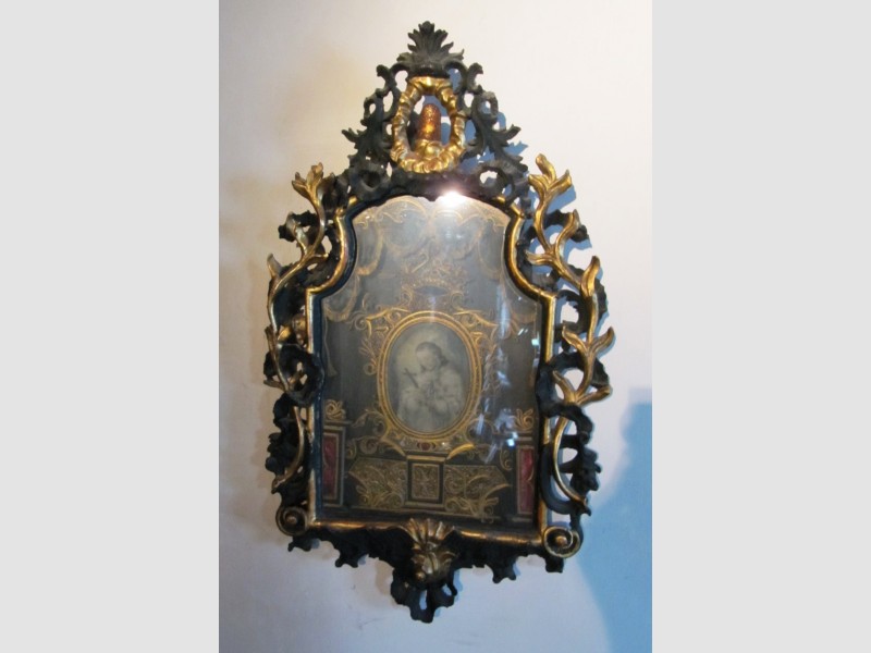 Vokskunst Klosterarbeit Sakral Heiliger Nepomuk Barock 