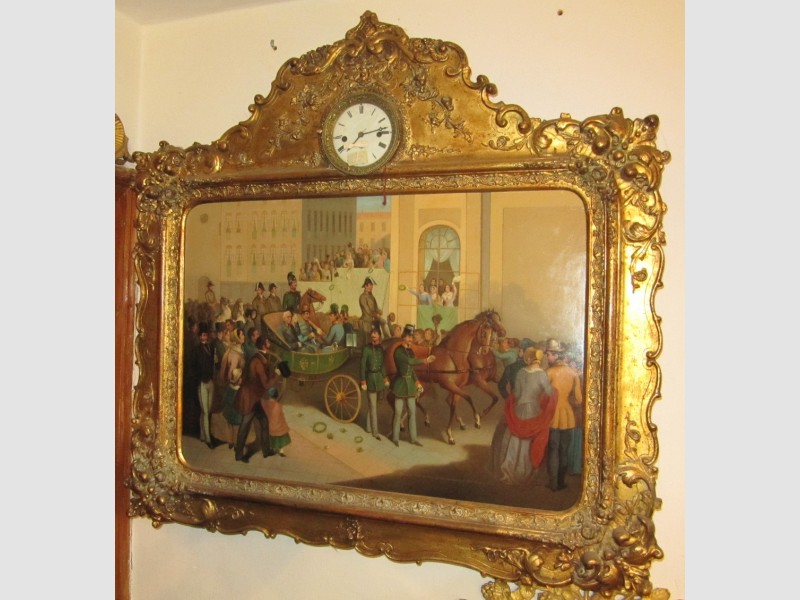 Bilderuhr k u k Monarchie Hofburg Wien Einzug Graf Radetzky k u k 